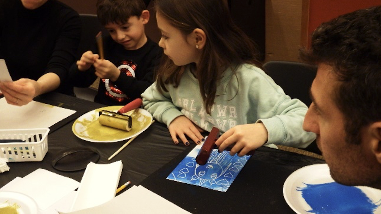 Family Art Day: Printing with Shapes—<strong>Inspiration from the <em>Kyohei Inukai</em> Exhibition</strong>