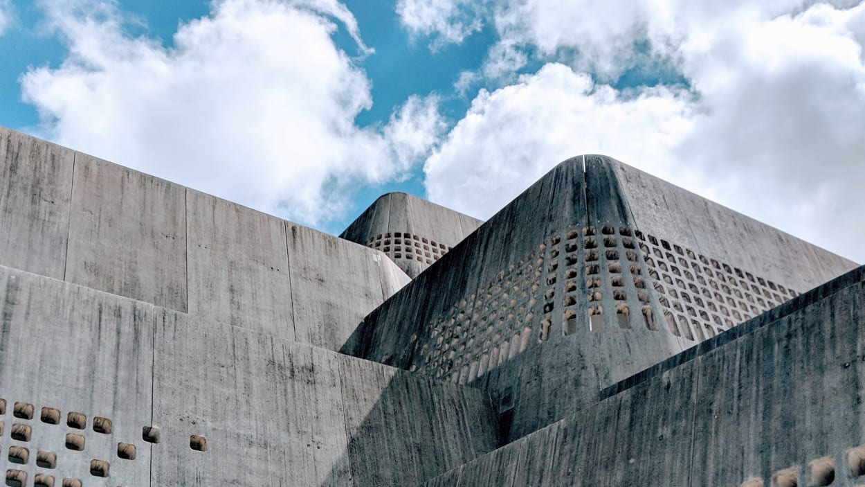 On this Japanese island, nearly every building is made of concrete ...